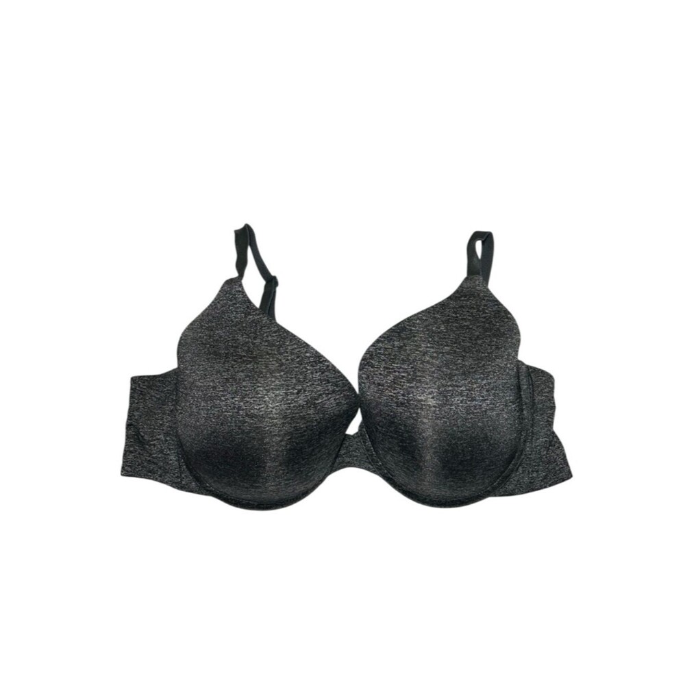 Victoria’s Secret Heathered grey semi Demi Charcoal Gray bra 34DD